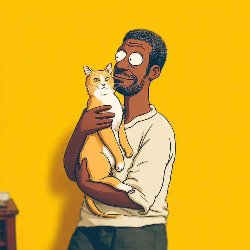 Photo transformée en style Simpsons