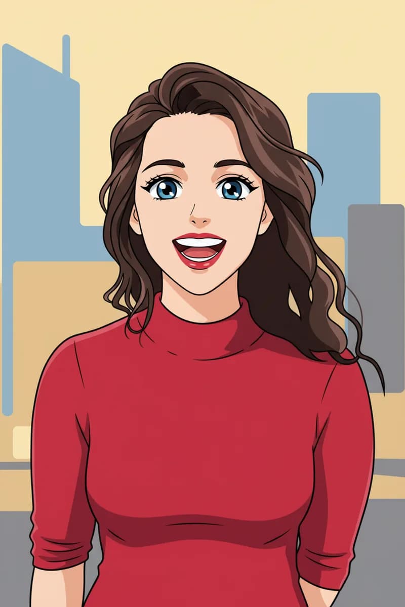 Portrait anime avec des yeux expressifs